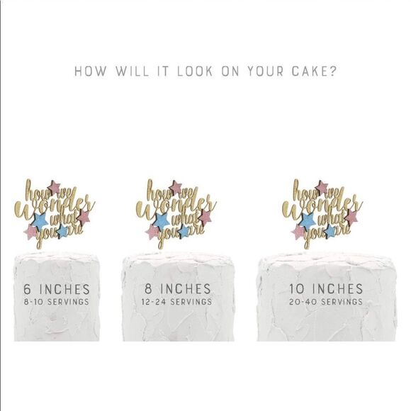 Brand New NWT Cake Topper Baby Gender Reveal - Picture 7 of 10